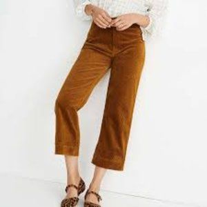 GAP cropped wide leg corduroy pants | high waist | size 14/32